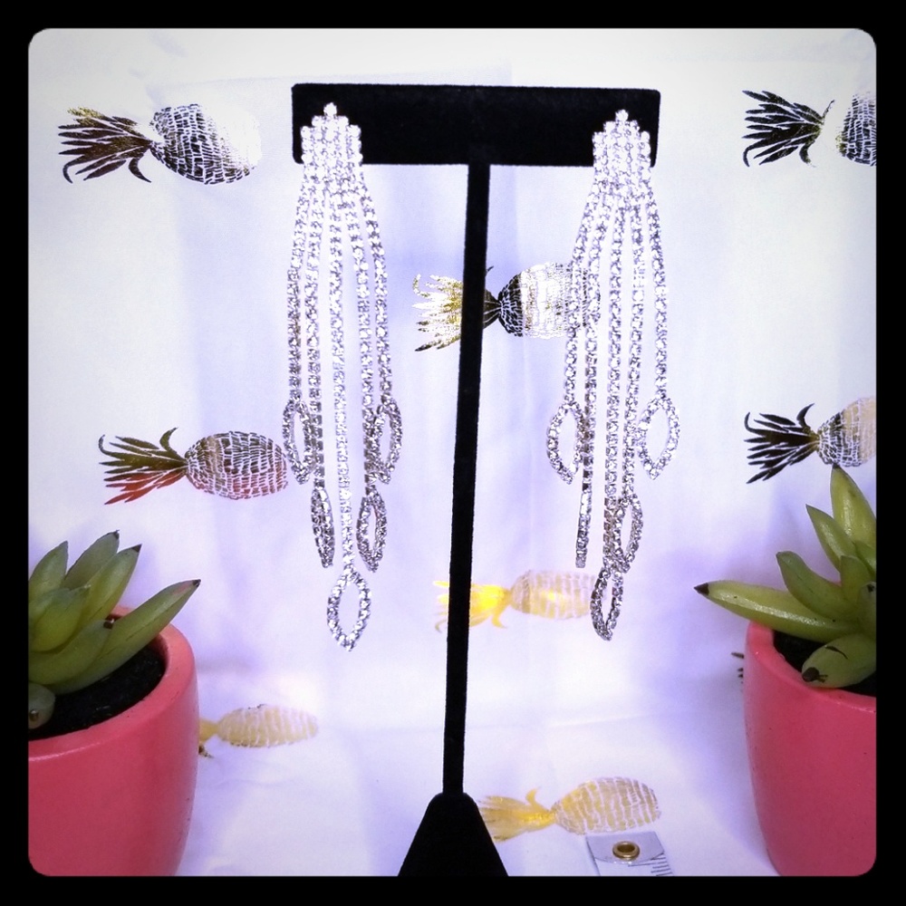 Rhinestone earrings